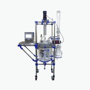 Réacteur en verre avec manomètre de sécurité Surveillance fiable des processus à haute pression - Product Image 1