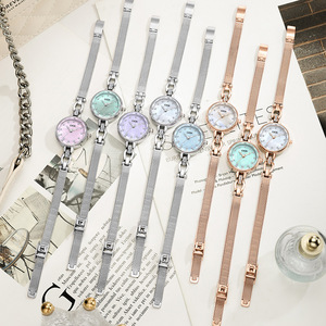 Montre bracelet de luxe pour femme, avec un design haut de gamme, mouvement à quartz, compacte, en acier inoxydable, étanche - Product Image 6
