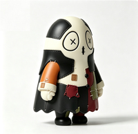 Figurine de collection statique vintage OEM en vinyle, style patchwork, motif fantôme vaudou, yeux en X, thème Halloween, vente en gros usine Chine