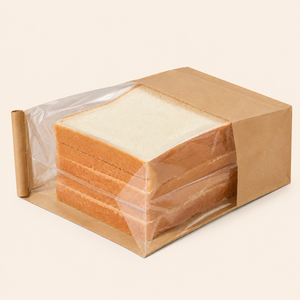 Custom Biodegradable Food Grade Paper Bag Bakery Bread Paper Packaging Bag Toast Kraft Paper <b>Tin</b> Tie Printing Logo From China - Product Image 2