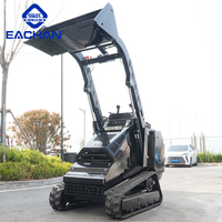 Chargeuse compacte sur chenilles diesel pour travaux de terrassement et jardinage, fabriquée en Chine