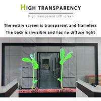 Écran LED transparent holographique VORTEX P2, 2 mm d'épaisseur, haute luminosité, clarté, affichage 3D, garantie de 2 à 5 ans pour la vente au détail