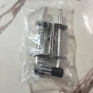 Khóa cửa gỗ trượt bằng thép không gỉ 304, loại nặng, có chốt lò xo, kèm ốc vít - Product Image 6