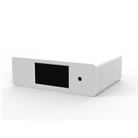 Boîtier en plastique moulé par injection ABS de qualité médicale pour dispositifs médicaux et cosmétiques, avec découpes pour écran et boutons, personnalisé