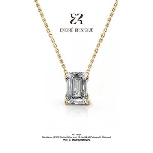 2ct Radiant Solitaire Prong Moissanite hanger 925 <span class=keywords><strong>sterling</strong></span> zilver 18K verguld collier Moissanite sieraden voor vrouwen - Product Image 1