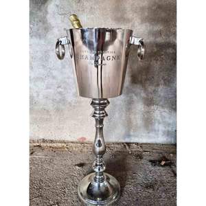 Barware Nightclub Party Decor Hot Selling Brass Wine Cooler Tub Best Selling Aluminium <b>Champagne</b> Ice <b>Bucket</b> with <b>Stands</b> - Product Image 1