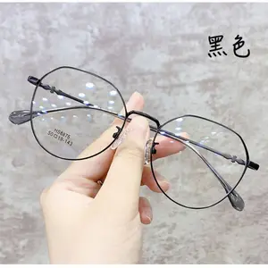 Großhandel Fabrik billig Anti Blaulicht Brille Unisex Augen rahmen optische Brille Metallrahmen trend ige Brille Rahmen