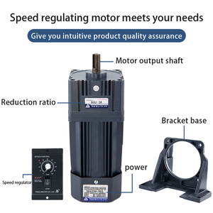 40W Single-<strong>Phase</strong> AC <strong>Electric</strong> <strong>Motor</strong> with Gearbox IP54 Protection IE2 Efficiency Aluminum Alloy Competitive <strong>Price</strong> - Product Image 6