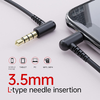 Vente en gros d'écouteurs filaires de 1,2 m avec micro, casque stéréo intra-auriculaire 3,5 mm pour iPhone et Android