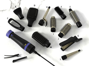 צעד אחד 12 ב 1 מייבש שיער מברשת ו vmolmizer חם חשמלי מברשת מחליק מסרק אוויר חם מברשת עם יון שלילי - Product Image 2