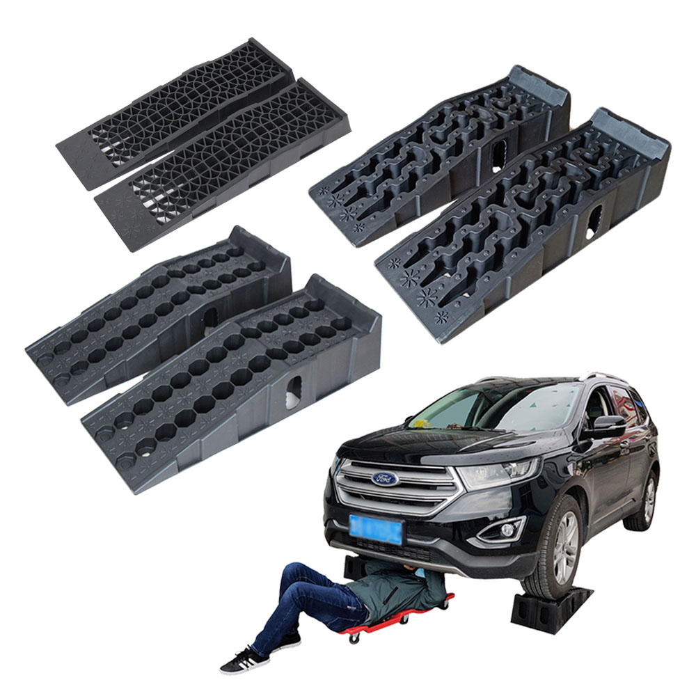 Пластиковые пандусы для обслуживания автомобилей, регулируемые переносные ремонтные пандусы для гаража