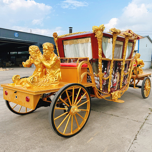 Chariot à chevaux vintage à pédales à 4 roues pour mariages, mariages royaux, Noël, balades touristiques, à vendre - Product Image 4
