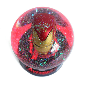 Globe à neige automatique souvenir de <span class=keywords><strong>super</strong></span>-<span class=keywords><strong>héros</strong></span>, tête de <span class=keywords><strong>super</strong></span>-<span class=keywords><strong>héros</strong></span> changeante de couleur - Product Image 4