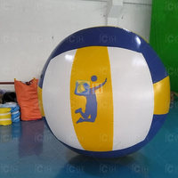 Ballon de volley-ball gonflable géant de ballon de plage en PVC de publicité de logo personnalisé