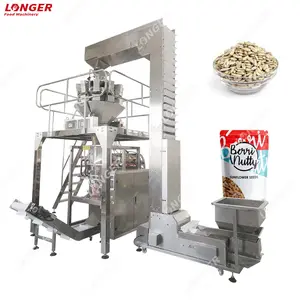 Mesin Kemasan Kemasan Berat Kantong Popcorn Otomatis Harga 10 Kg Biji Bunga Matahari Biji Wijen Nimko Mesin Pengepakan