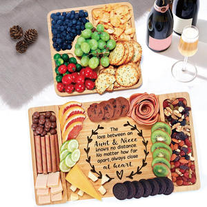 Deli Board bambú tía regalos charcutería de madera cortar picar <span class=keywords><strong>delicatessen</strong></span> cocina queso tablero conjunto - Product Image 6