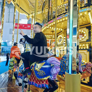 Carrusel de Diversión, Juego de Caballos de Lujo Popular para Niños, Diseño Nuevo para Interiores y Exteriores, Carrusel Europeo de Dos Pisos en Venta - Product Image 6