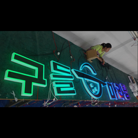 Lettres Xingdao en aluminium pour publicité d'intérieur personnalisée Logo LED ACryl pour décorations de barres de fête d'anniversaire pour magasins de vente au détail au bureau
