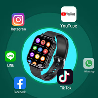 2024 nuevo reloj inteligente teléfono Wifi Gprs 4G Gps conectado 1GB + 8GB Big Touch IPS niños adultos reloj inteligente