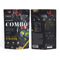 Sachet d'emballage alimentaire surgelé sur mesure en PE de qualité alimentaire, pochette verticale avec fermeture éclair pour l'emballage de viande de poulet