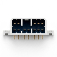 Connecteur F/F à angle droit TE 3,5 mm, 12 broches, Multilock 070 173858-1, pour câble vers carte PCB, électronique automobile, blanc