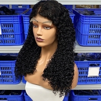 Cabello Humano Virgen SDD HD para Peluca sin Pegamento, Cierre 5x5, Super Doble Trama, 20 Pulgadas para Rizos, Frontal Completo, para Mujeres Negras