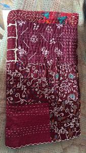 Recycled Patchwork <b>Quilts</b>, Handmade Cotton <b>Quilts</b>, Vintage <b>Bedding</b> <b>Quilts</b>, Sustainable <b>Quilts</b>, Wholesale - Product Image 6