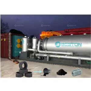 Waste Rubber Tyre Recycling Machine Used Plastic Pyrolysis Plant to Make Fuel Oil