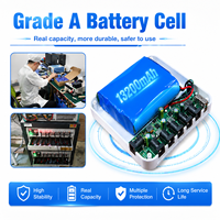 Mini UPS WGP de 18W con Batería de Respaldo de Iones de Litio 21700 de 13200mAh, 6 Puertos de Salida Múltiple 5V 9V 12V 19V para Router, Módem, ONU