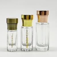 Idéal Nouveau Design Arabe Base Épaisse Bouteilles Tola 3ml 6ml 12ml en Verre pour Attar Huile de Oud Parfum avec Applicateur en Verre