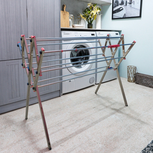 Bạc Đa Giác Gấp Quần Áo Móc Áo Ráp Nhựa Giặt Khô Giá Có Thể Tháo Rời Cho Thuận Tiện Lưu Trữ Vải Giày - Product Image 6