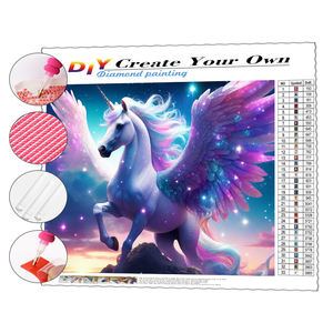 Kit de pintura de diamantes de alta calidad cielo estrellado <span class=keywords><strong>Pegasus</strong></span> Animal diamante pintura bordado decoración ilustraciones - Product Image 1