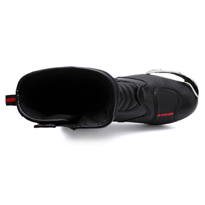 Botas de cuero de alta calidad para motociclista, zapatos de carreras profesionales de cuero transpirable - Product Image 2