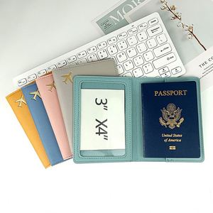 Cartera de Viaje Personalizada para Mujer y Hombre, Funda para Tarjetas de Crédito, Tarjetas de Embarque, Organizador de Documentos, Porta Pasaportes de Cuero PU - Product Image 4