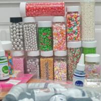 Perles de sucre comestibles, billes de bonbons pressées, billes de sucre solides, pépites de sucre, jimmies 500g, ingrédients de décoration pour gâteaux et pâtisseries