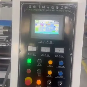 Máquina de corte longitudinal automática de conjunto completo de fábrica de China para cortar papel, BOPP,PET, película compuesta de impresión de Pvc