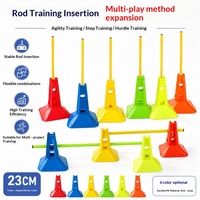 Cône de marquage PE 23 cm, cône d'entraînement de football professionnel, obstacle multifonctionnel, base perforée antidérapante pour l'entraînement physique