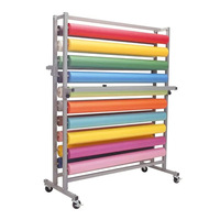 Support d'affichage suspendu sur mesure, robuste, divers styles, tissu textile moderne et tapis écologique en rouleau
