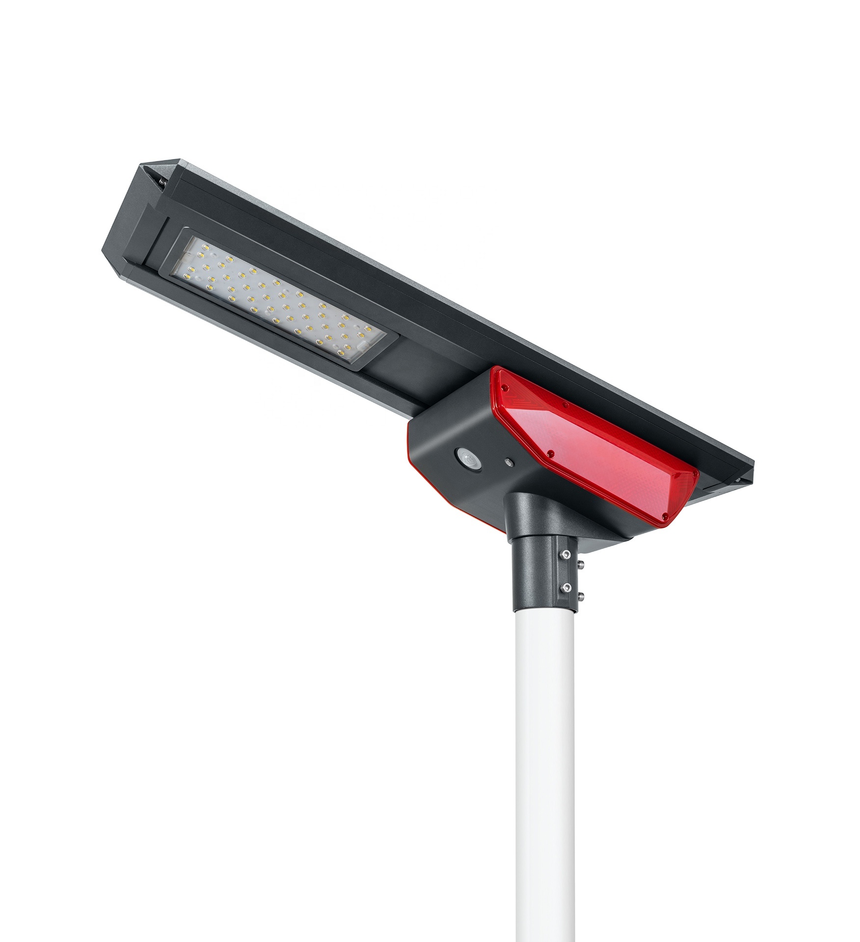 W 30W 40W 50W Control automático Park mucho integrado Luz de calle Solar con Sensor de movimiento