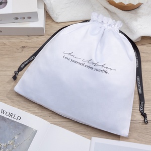 Özel Logo ile saten çanta, yumuşak saten toz torbası, yumuşak saten çanta toptan - Product Image 3