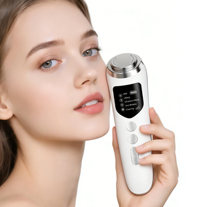 Masseur facial portable à haute vitesse EMS avec compresse chaude/froide, batterie rechargeable, compatible AU/US pour un usage domestique - Product Image 1