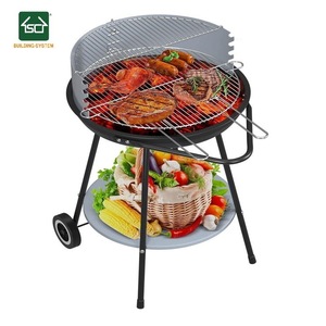 Portable Outdoor BBQ Grill 64x51.5x84.5cm Enamel Coated Detachable Assembly For Camping Picnic - Product Image 3