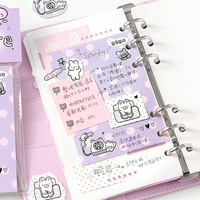Bloc de Notas con Dibujos Animados de Mr. Paper para Scrapbooking, Diario, Recordatorios Diarios, Oficina y Escuela