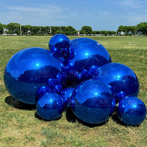 Custom 4m Inflatable Reflective Air-Sealed Mirror Sphere <b>Balloons</b> Hanging Big Shiny Balls <b>Customized</b> Inflatable Mirror Ball Cust - Product Image 2