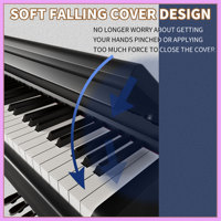 KIMFBAY Music Keyboard Piano Upright Electronic Piano Keyboard Digital Piano Professionnel