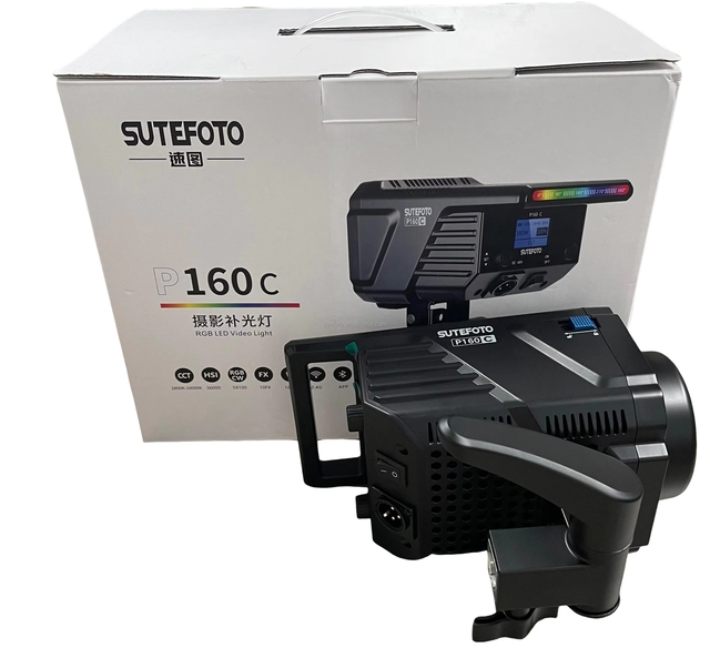 Sutefoto P160CRGB 100W LED Video Light 2800K-10000K Full Color Continuous Lighting for Photography Studio App Control