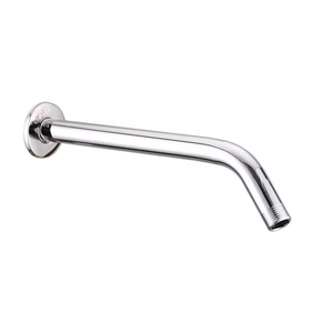 Prix de gros Pomme de douche ronde en acier inoxydable chromée Bras de douche mural avec tube fixe-Accessoire de robinet de salle de bain - Product Image 2