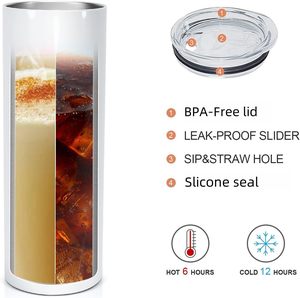 Vente en gros <span class=keywords><strong>de</strong></span> gobelets fins en acier inoxydable à double paroi, droits, vierges pour sublimation, <span class=keywords><strong>de</strong></span> 12, 15, 20 <span class=keywords><strong>et</strong></span> 30 oz, avec couvercle, pour cadeau d'Halloween - Product Image 4