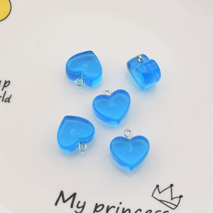 จี้รูปหัวใจใสสำหรับทำเครื่องประดับ DIY ต่างหู สร้อยคอ สร้อยข้อมือ พวงกุญแจทำมือ อุปกรณ์เสริม Colgantes - Product Image 5