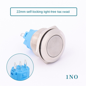 22MM Stainless Steel Button Flat Head 1NO Ring Illuminated IP65 Home Appliance Use - Product Image 5